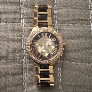 Michael Kors Women’s Gold and Tortoise Watch